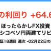 ほったらかしFX投資【メキシコペソ 円両建てリピート】18週目2月22日の週