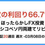 ほったらかしFX投資【メキシコペソ 円両建てリピート】20週目3月8日の週