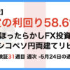 ほったらかしFX投資【メキシコペソ 円両建てリピート】31週目5月24日の週