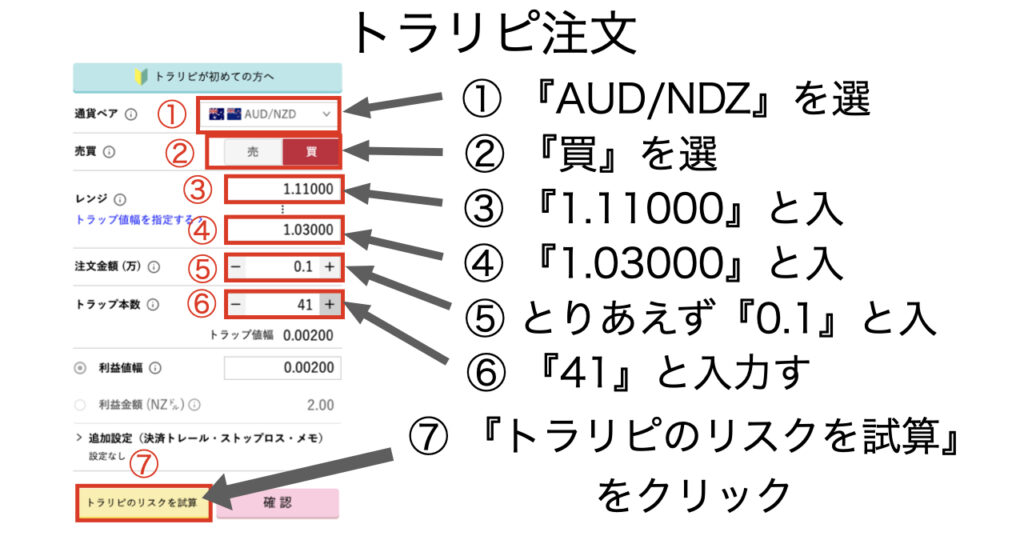 トラリピ注文