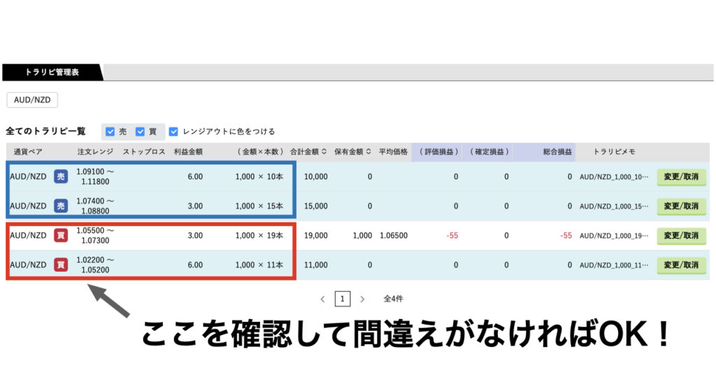 AUDNZDトラリピ新設定